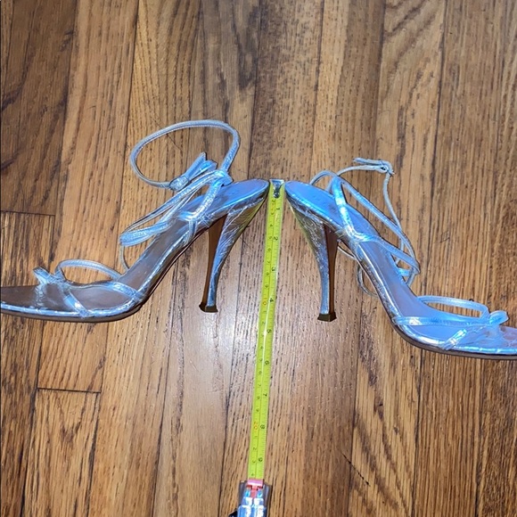 Sergio Rossi silver strappy leather heels - Picture 16 of 16